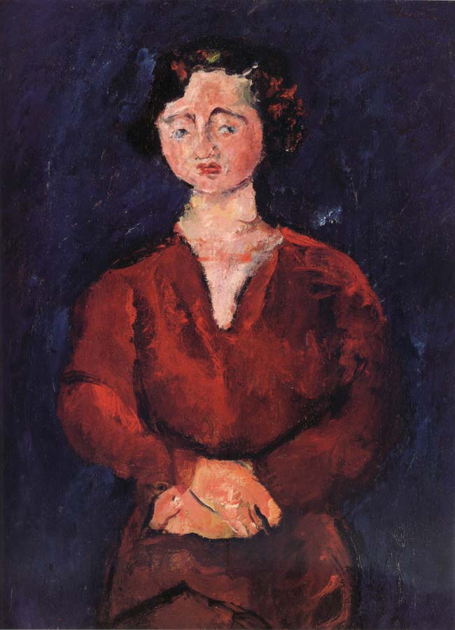 Jeune Femme En Rouge